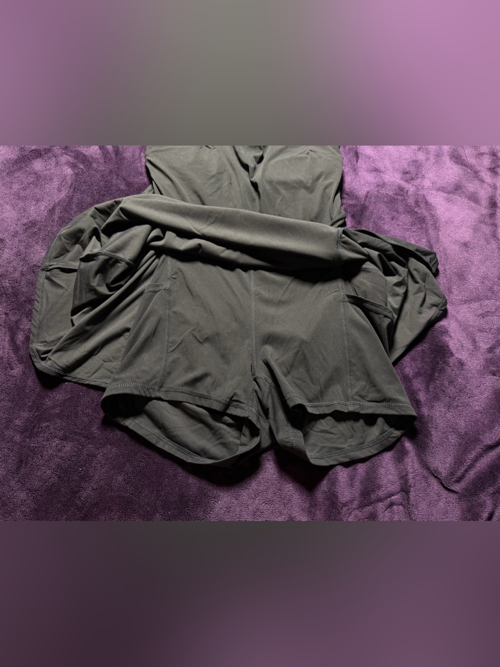 JoyLab Black Active Dress Size Large Built-In Shorts Pockets Shelf Bra - Picture 6 of 8